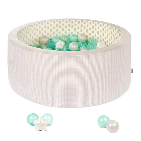 Battat Hop in Ball Pit Cozy Colors Foam Ball Pit with 65+ Balls and Washable Cover, Toddler and Indoor Preschool Toys | Walmart (US)