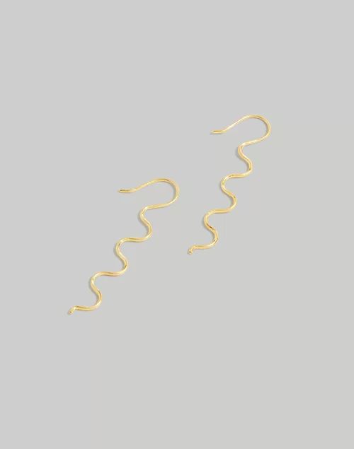 Wave Threader Earrings | Madewell