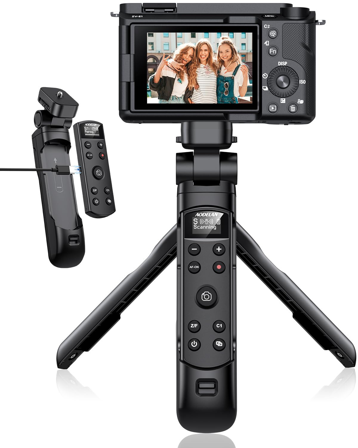 for Sony Tripod with Rechargeable Remote Control - Aodelan Wireless Shooting Grip Mini Tripod wit... | Amazon (US)