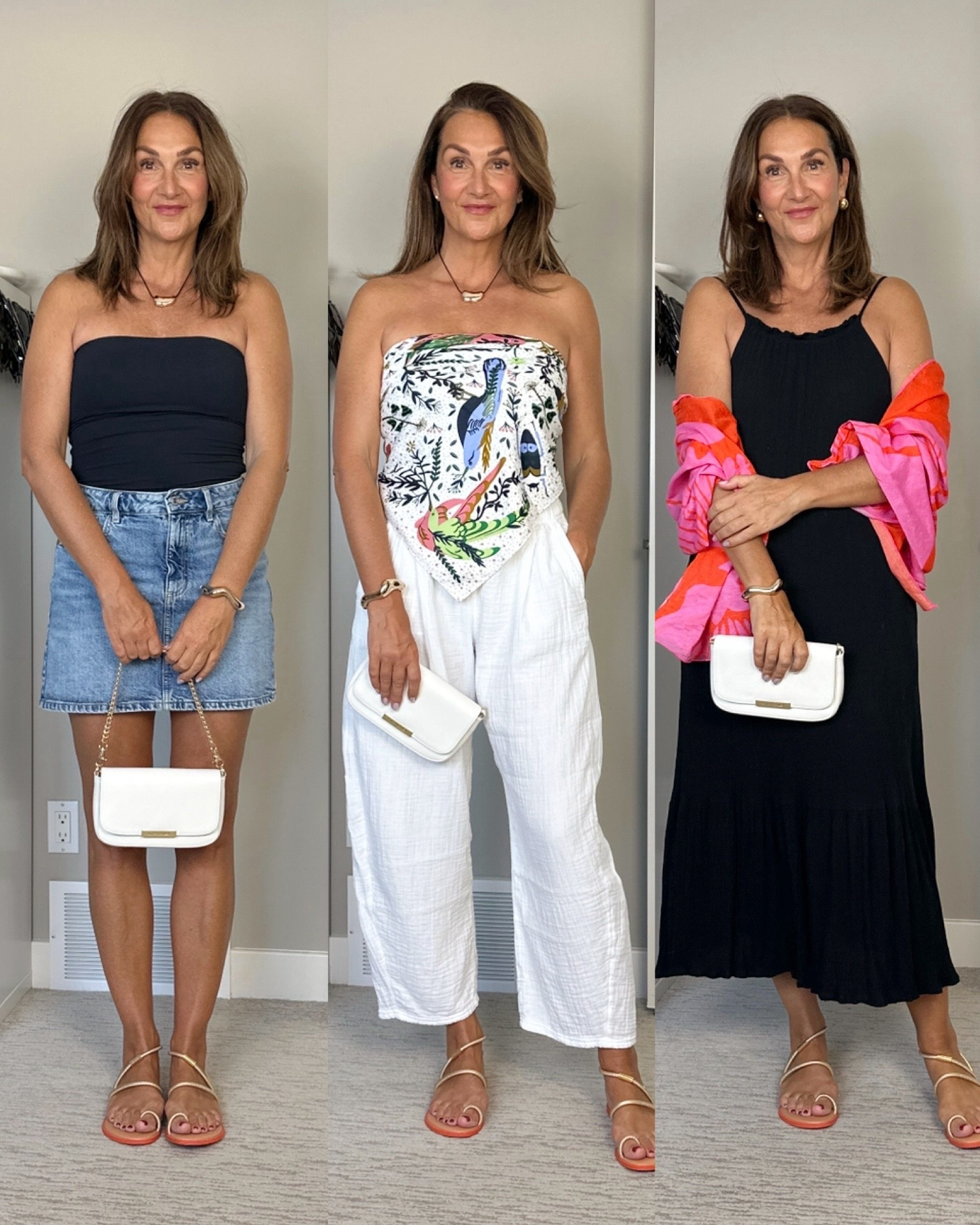 Beach trip travel capsule outfits days 1-3 of outfits for dinner. I’m 5’ 7” wearing my usual size S in most items but M in the tube top.
Use code CHRISTIN-15 for 15% off the white day to night bag and anything else at Poppy Barley.


#LTKootd #LTKSeasonal #LTKTravel