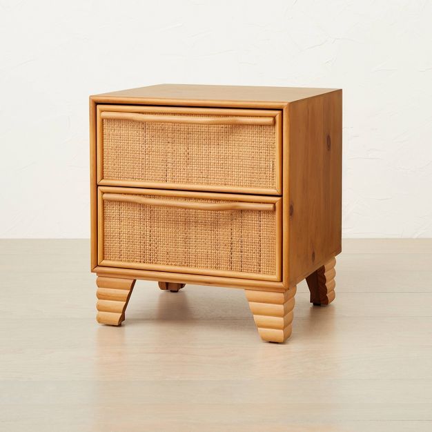 Woven Drawer Nightstand Brown - Opalhouse&#8482; designed with Jungalow&#8482; | Target