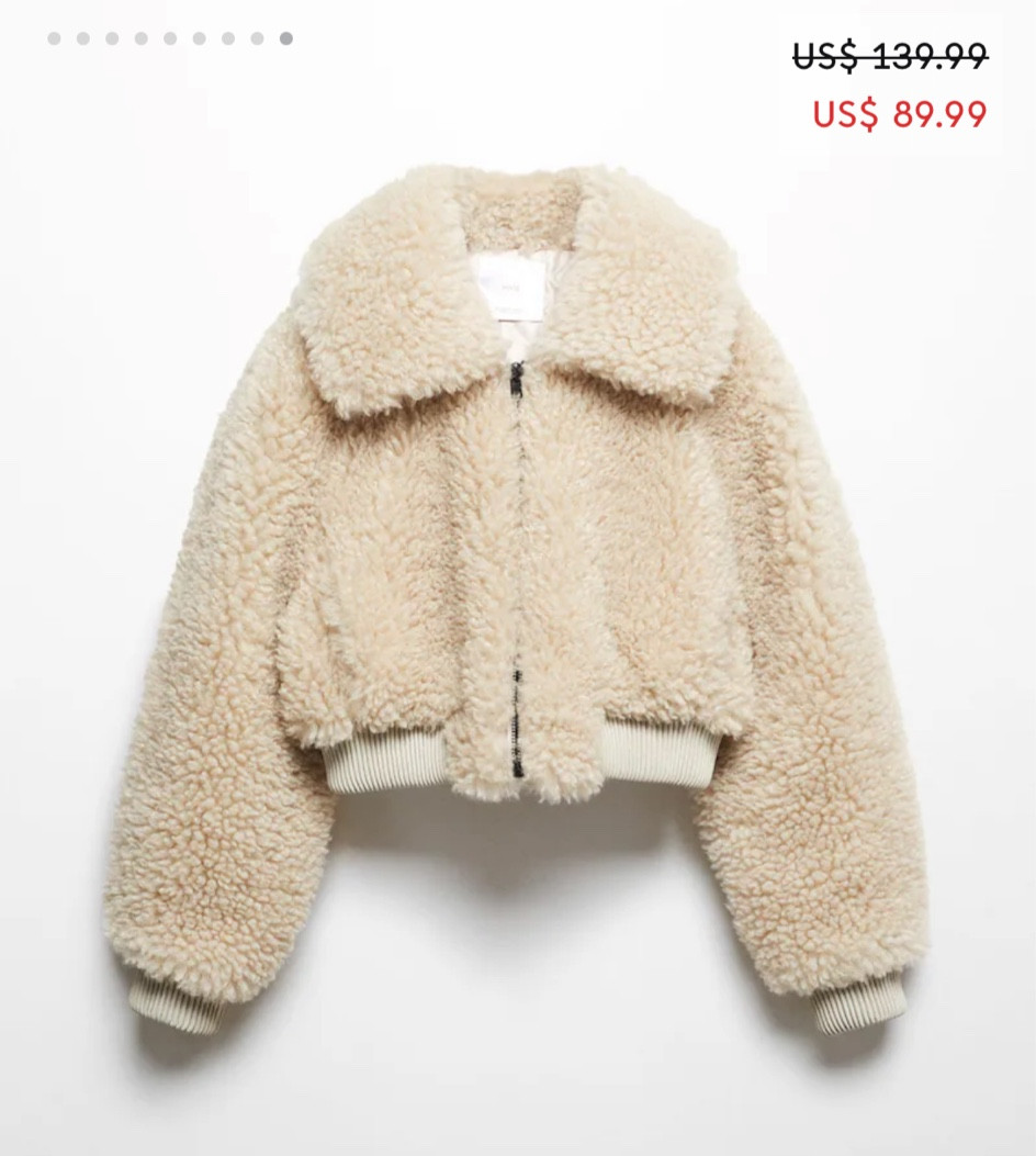 Mango fur bomber jacket. Sooo cute! 

#LTKsalealert #LTKCyberWeek #LTKfindsunder100