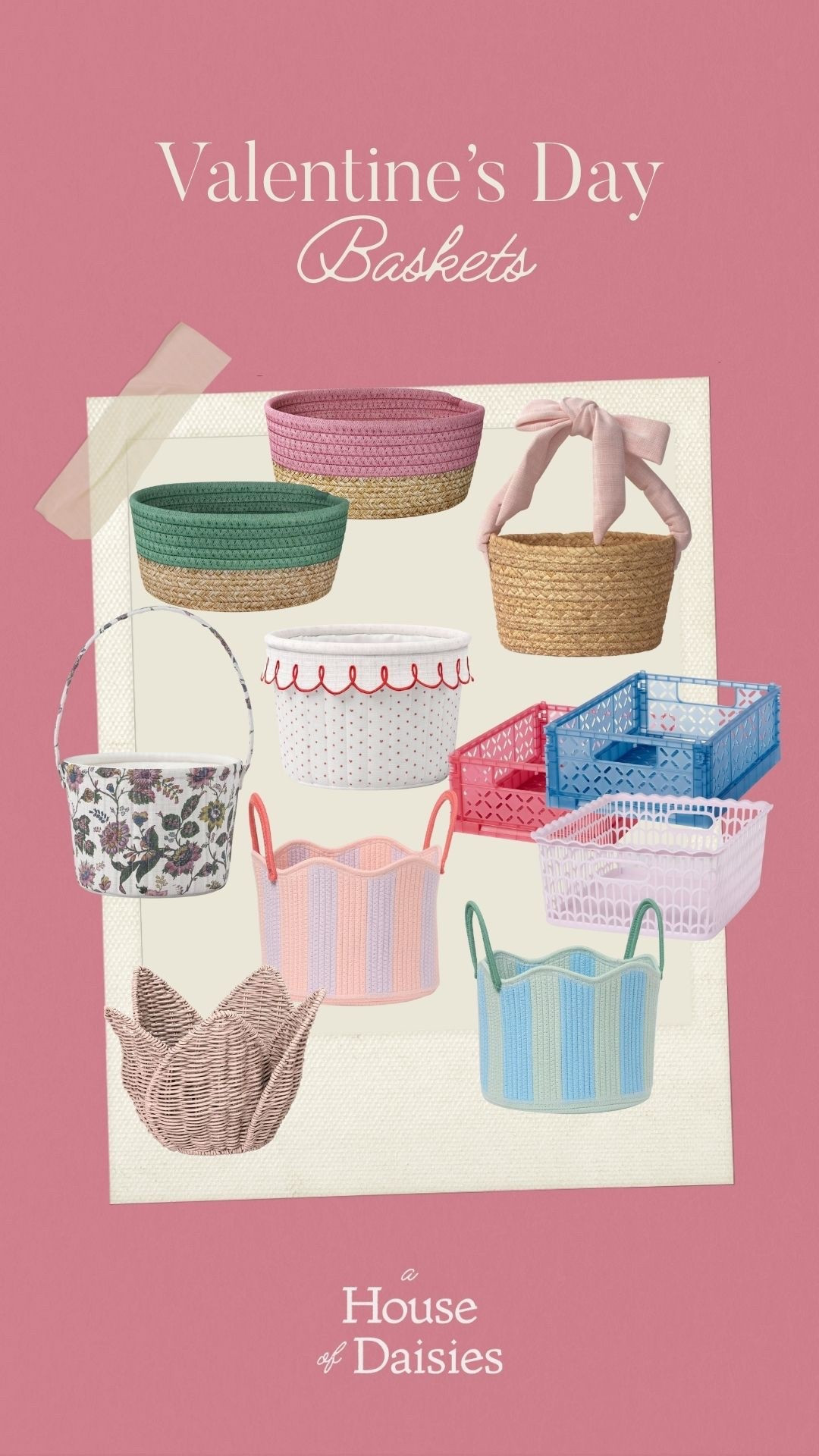 Valentine’s Day baskets, Valentine’s Day gifts 

#LTKFindsUnder50 #LTKHome #LTKSeasonal