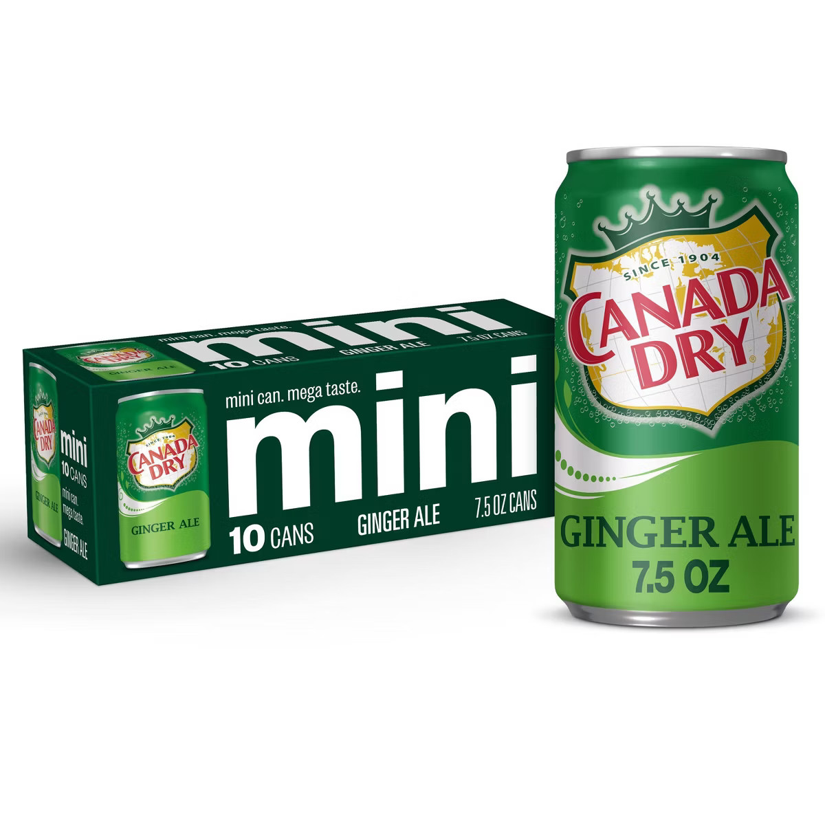 Canada Dry Ginger Ale Soda - 10pk/7.5 fl oz Mini Cans | Target