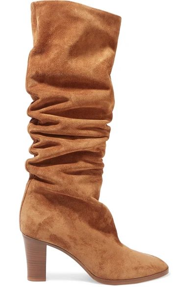 Vince - Casper Suede Knee Boots - Tan | NET-A-PORTER (US)