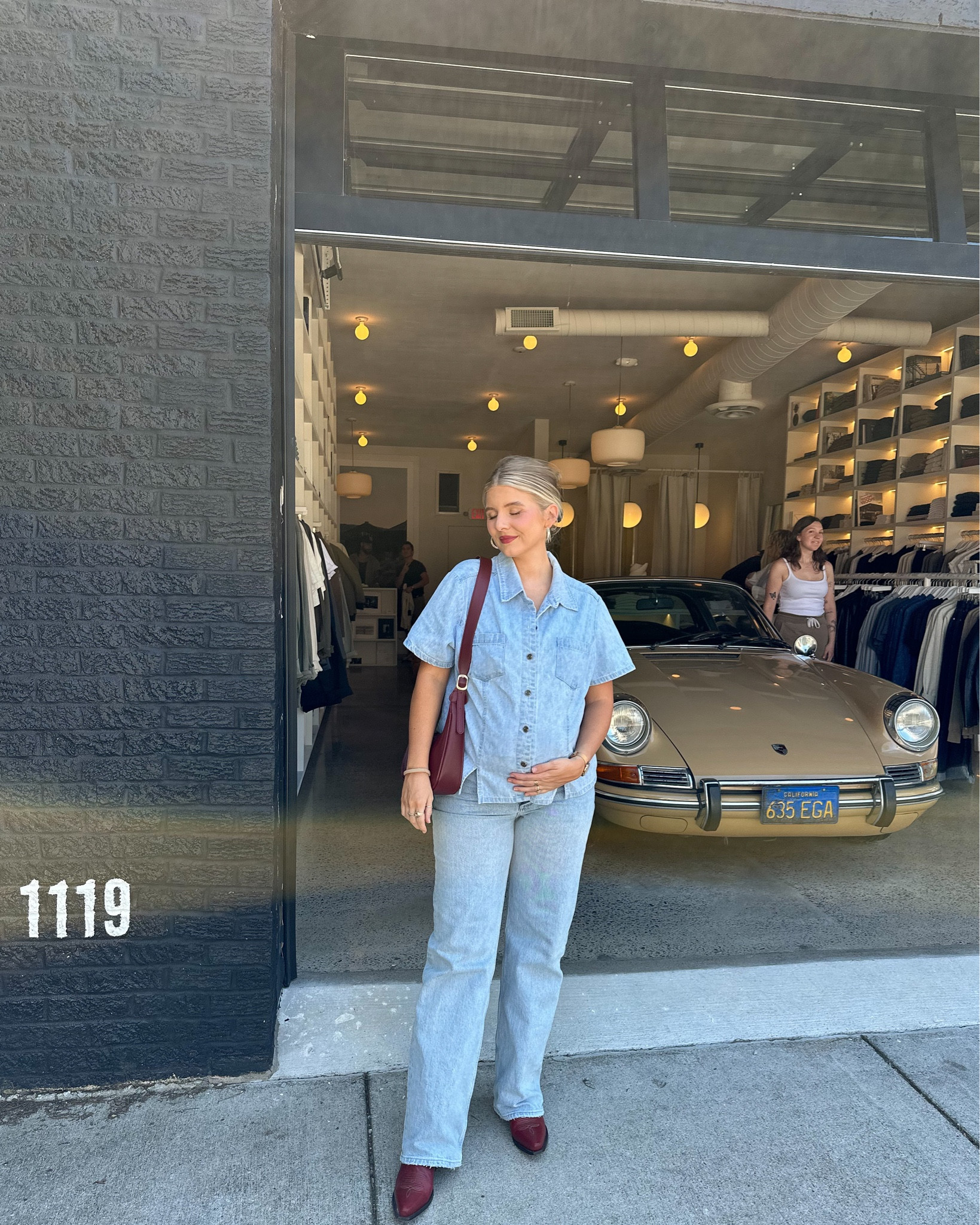 wearing size 27 in jeans with belly band // maternity outfit // fall bump friendly outfit // fall western outfit 

#LTKSeasonal #LTKSale #LTKbump