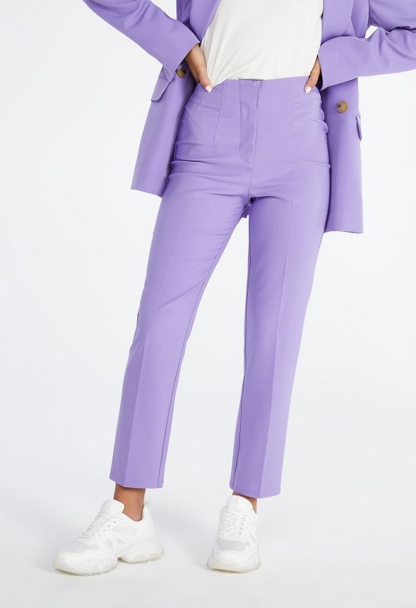 High Rise Carrot Trousers | JustFab
