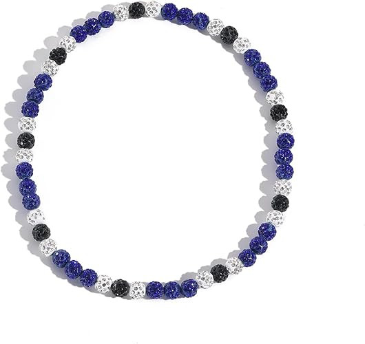 Rhinestone Baseball Necklace for Men Women Boys,Inspired Baseball Beaded Necklace Unisex Bling Ba... | Amazon (US)