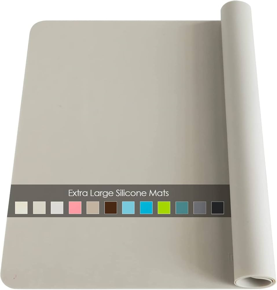 Extra Large Silicone Table Mat, Food-Grade Silicone Mat for Crafts Kids Placemat Desk Countertop ... | Amazon (US)