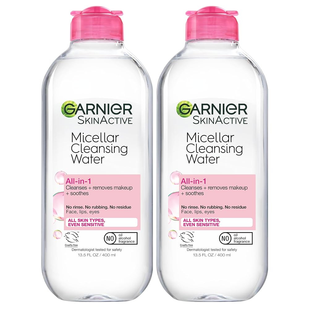 Garnier Micellar Water, Hydrating Facial Cleanser & Makeup Remover, Suitable for Sensitive Skin, ... | Amazon (US)