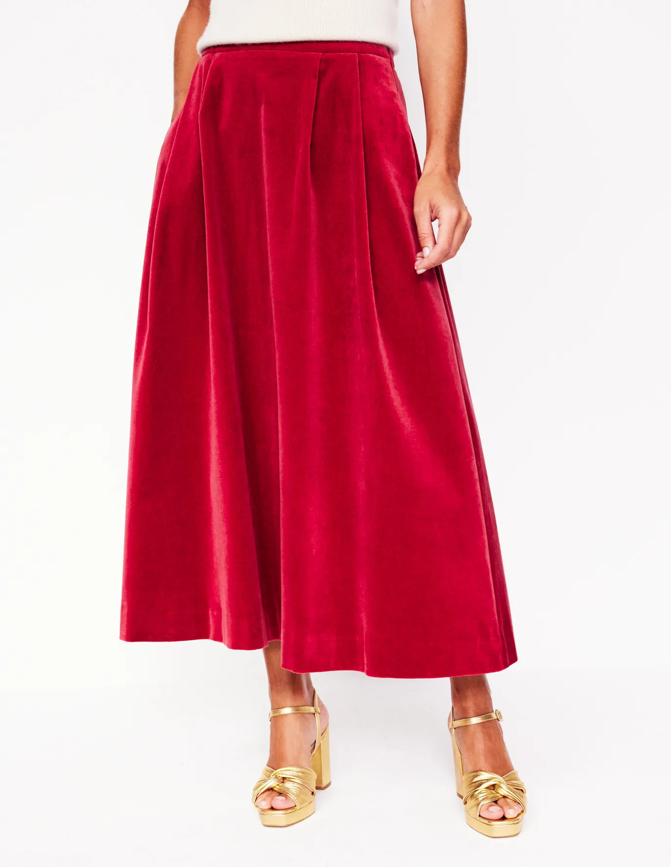 Angelica Velvet Skirt | Boden UK