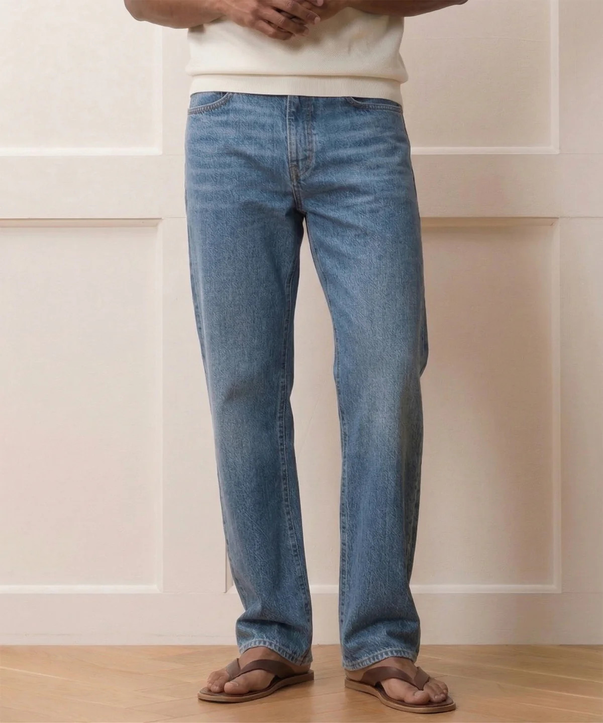Relaxed Summerweight Jean in Medium Indigo | Todd Snyder