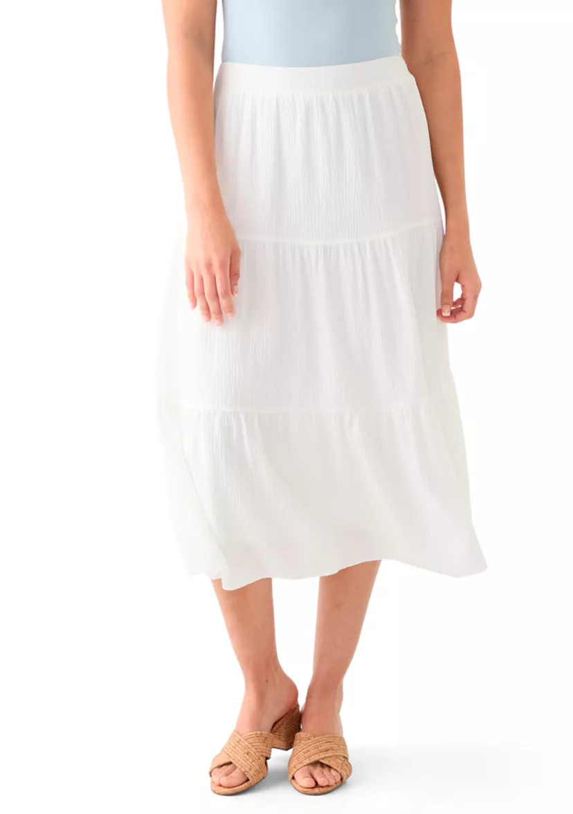 Women's Tiered Bubble Crepe Skirt | Belk