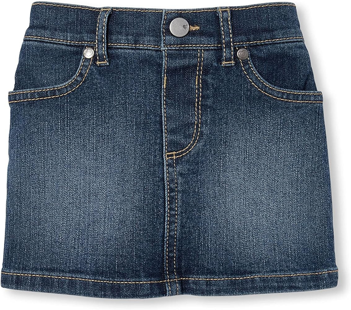 The Children's Place Baby Toddler Girls Denim Skort | Amazon (US)