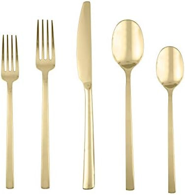CAMBRIDGE Silversmiths Beacon 20-Piece Set, Service for 4, Gold Mirror | Amazon (US)