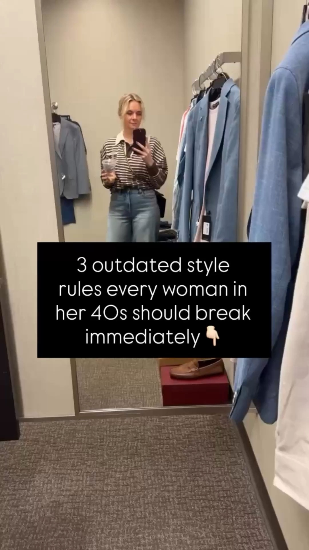 It’s 2026. Can we please stop following these style “rules”? 🙅‍♀️ 

Here are 3 that every woman in her 40s should definitely break: 
1️⃣ “You can’t mix black and navy.” – This combo is so chic when done right — think navy blazer + black pants = instant polish. 
2️⃣ “You can’t wear white after Labor Day.” – White denim, cream sweaters, and ivory coats are fall/winter staples. Trust us, they look expensive. 
3️⃣ “Gold and silver don’t go together.” – Mixed metals make your accessories look effortless, not overthought. It’s the ultimate modern move. 

It’s time to wear what works for you — not what someone said was “appropriate” years ago. ✨ 
Need help refreshing your wardrobe and finding your modern style? Book a Personal Styling Session — link in bio.