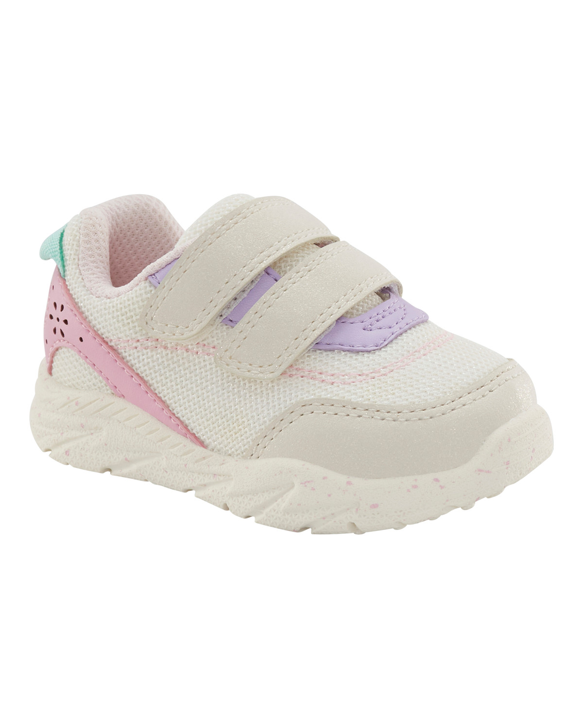 Baby  Every Step® First Walker Fashion Sneakers - White/Pastels | Carter's Inc