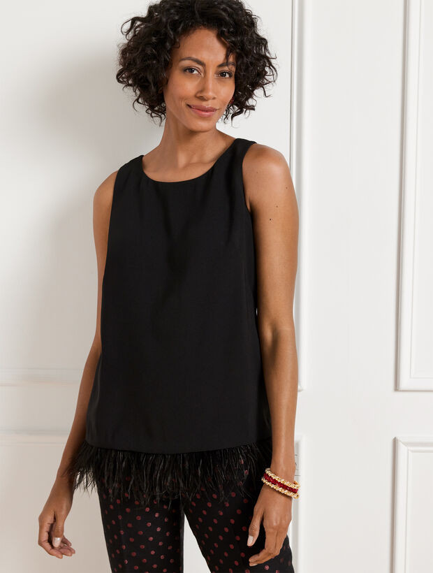 Feather Hem Shell | Talbots