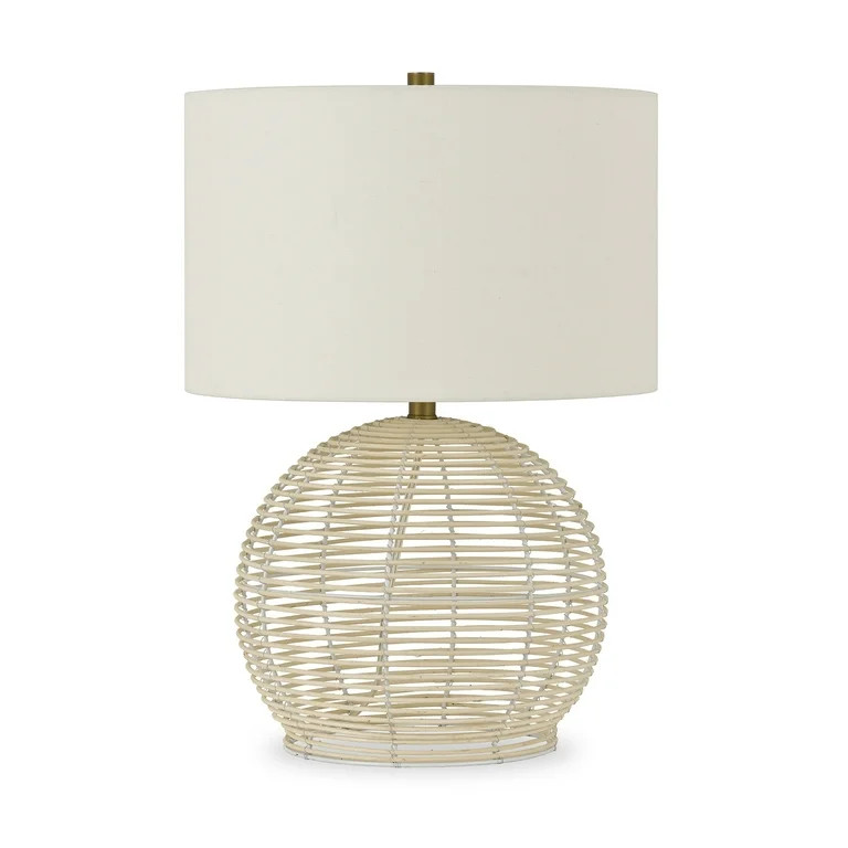 Woven Paths Coastal Rattan Bohemian Table Lamp | Walmart (US)