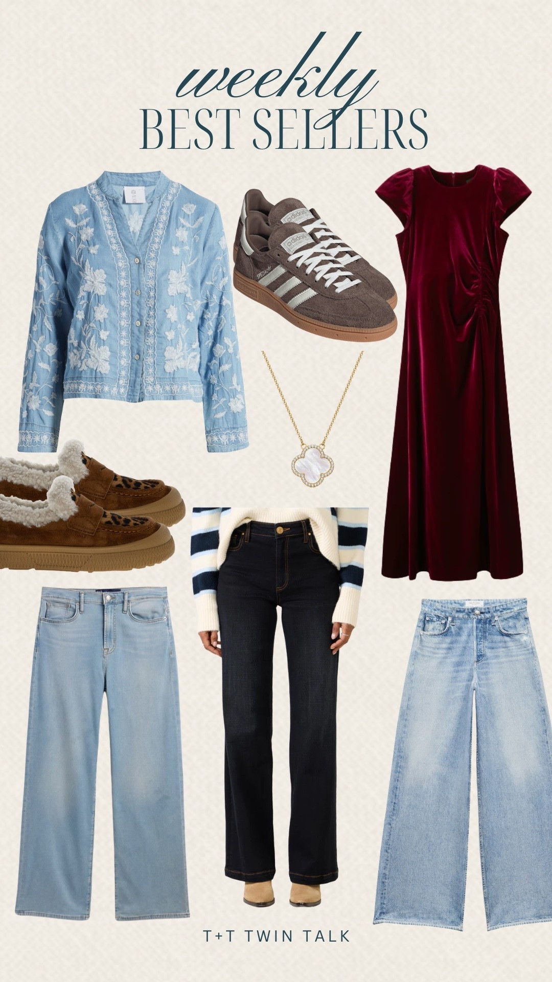 Weekly best sellers are in! From everyday favorites to go-to staples. We can’t get enough of quality denim, comfortable shoes, and luxury pendant necklace! 

#LTKMidsize #LTKFindsUnder100 #LTKOver40