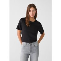 Stradivarius T-shirt droit basique Noir M | Stradivarius (FR)