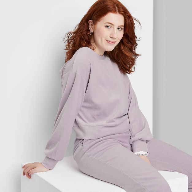 Women's Velour Pullover Sweatshirt - Wild Fable™ | Target