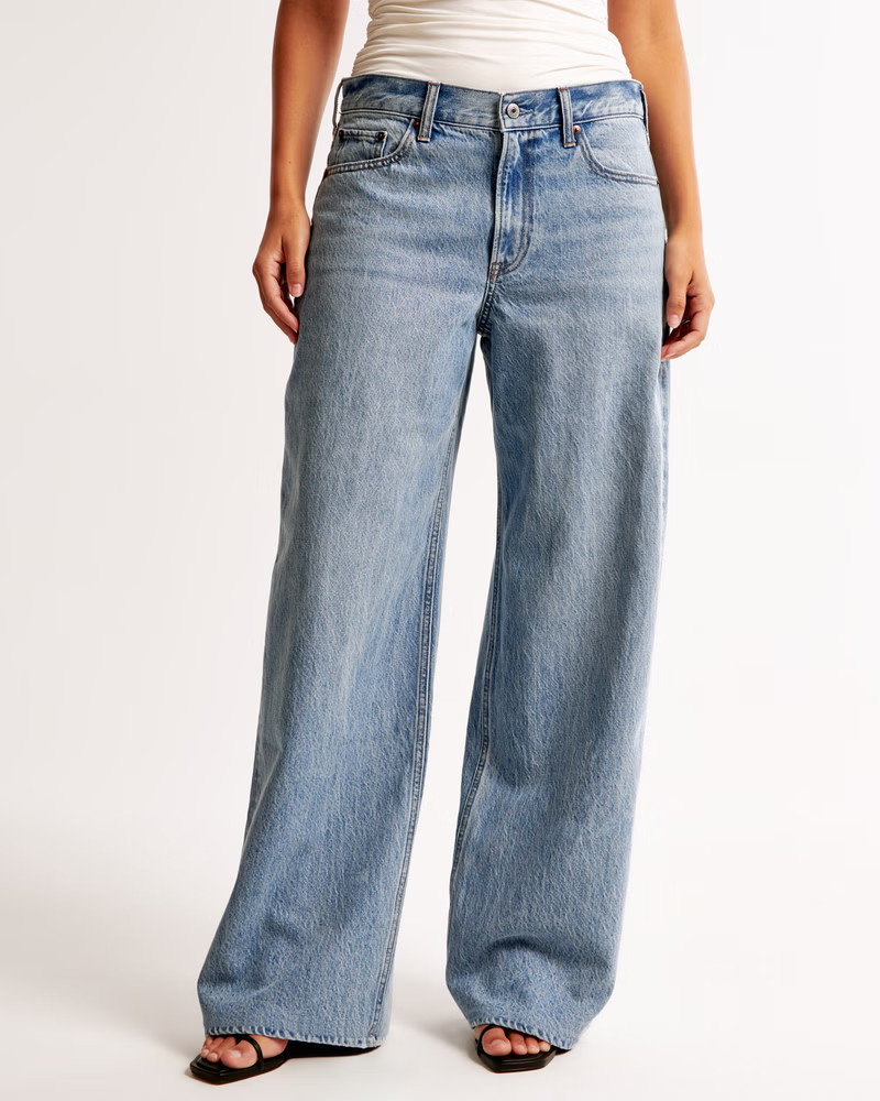 Women's Curve Love Low Rise Ultra Loose Jean | Women's Bottoms | Abercrombie.com | Abercrombie & Fitch (US)