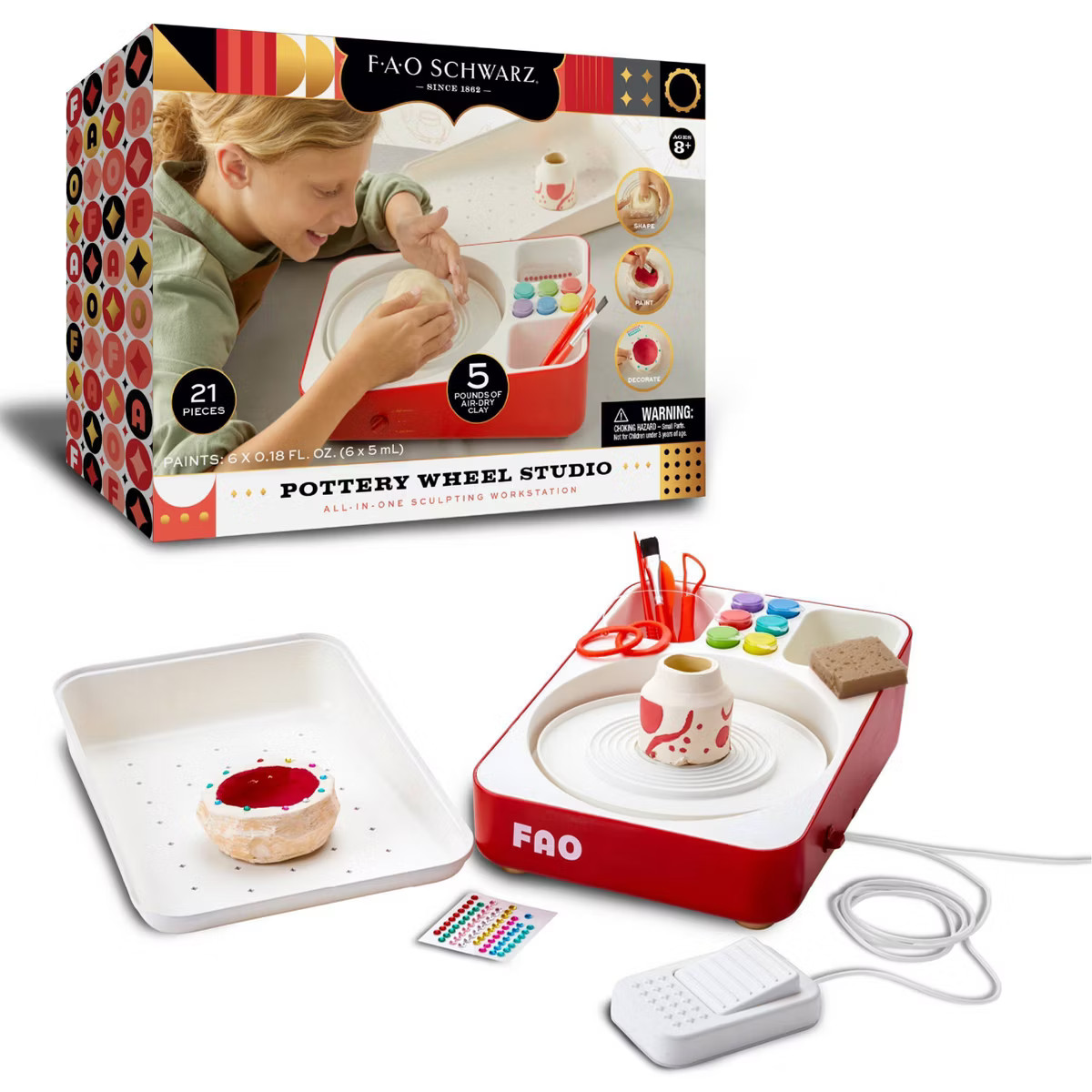 FAO Schwarz Pottery Wheel Studio All-In-One Sculpting Workstation | Target