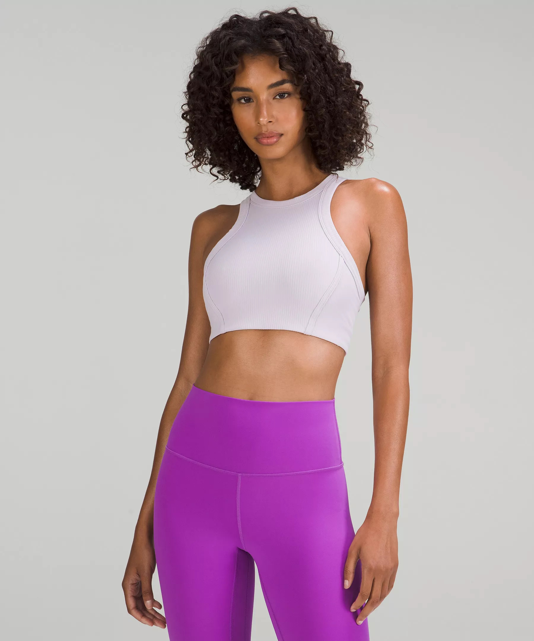 Ribbed Nulu High-Neck Yoga Bra | Lululemon (US)
