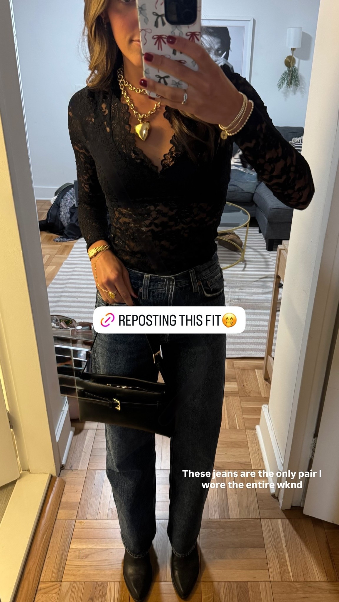 Going out outfit for New York City! Obsessed with this long sleeve and jeans! Wearing a size 24

#LTKSeasonal #LTKGiftGuide #LTKHoliday