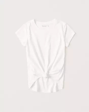 Knotted Crew Tee | Abercrombie & Fitch US & UK