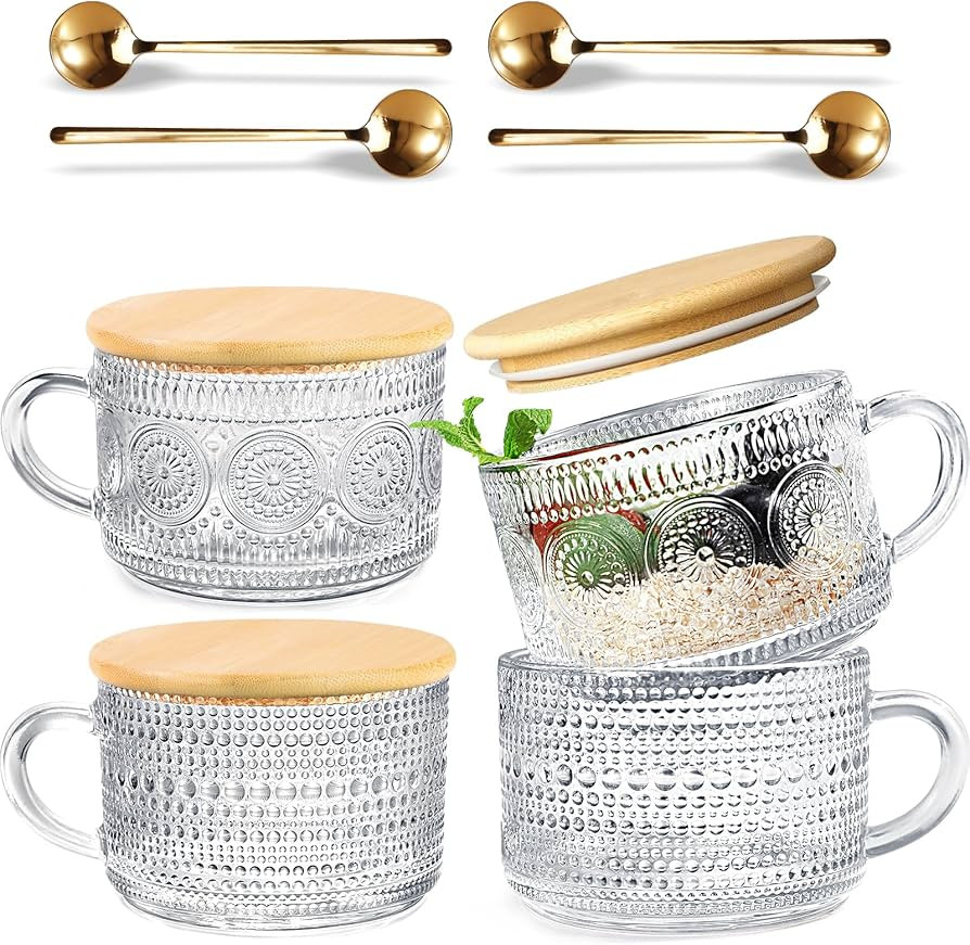 4Pcs Vintage Coffee Mugs Birthday Gift for Women, Unique Gift Ideas for House Warming - Overnight... | Amazon (US)