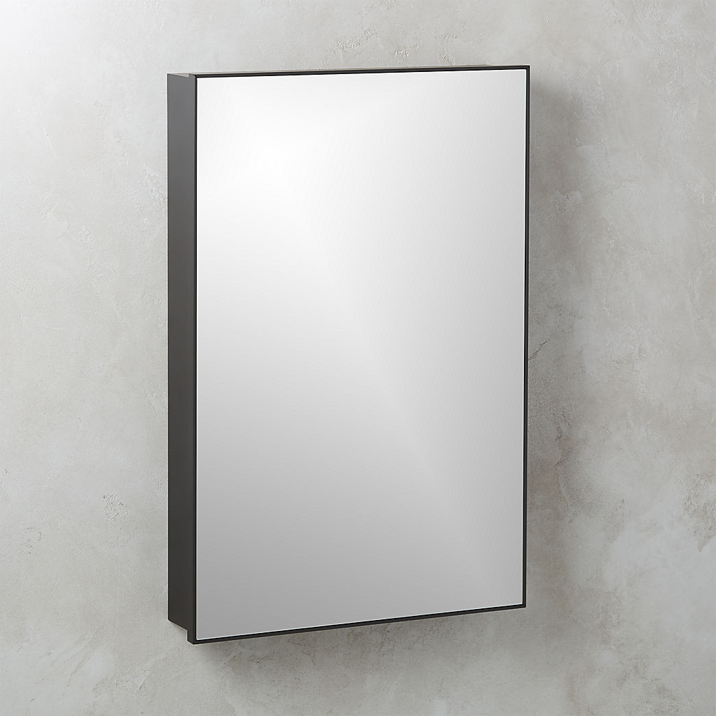Infinity Black Medicine Cabinet 24"x36" + Reviews | CB2 | CB2