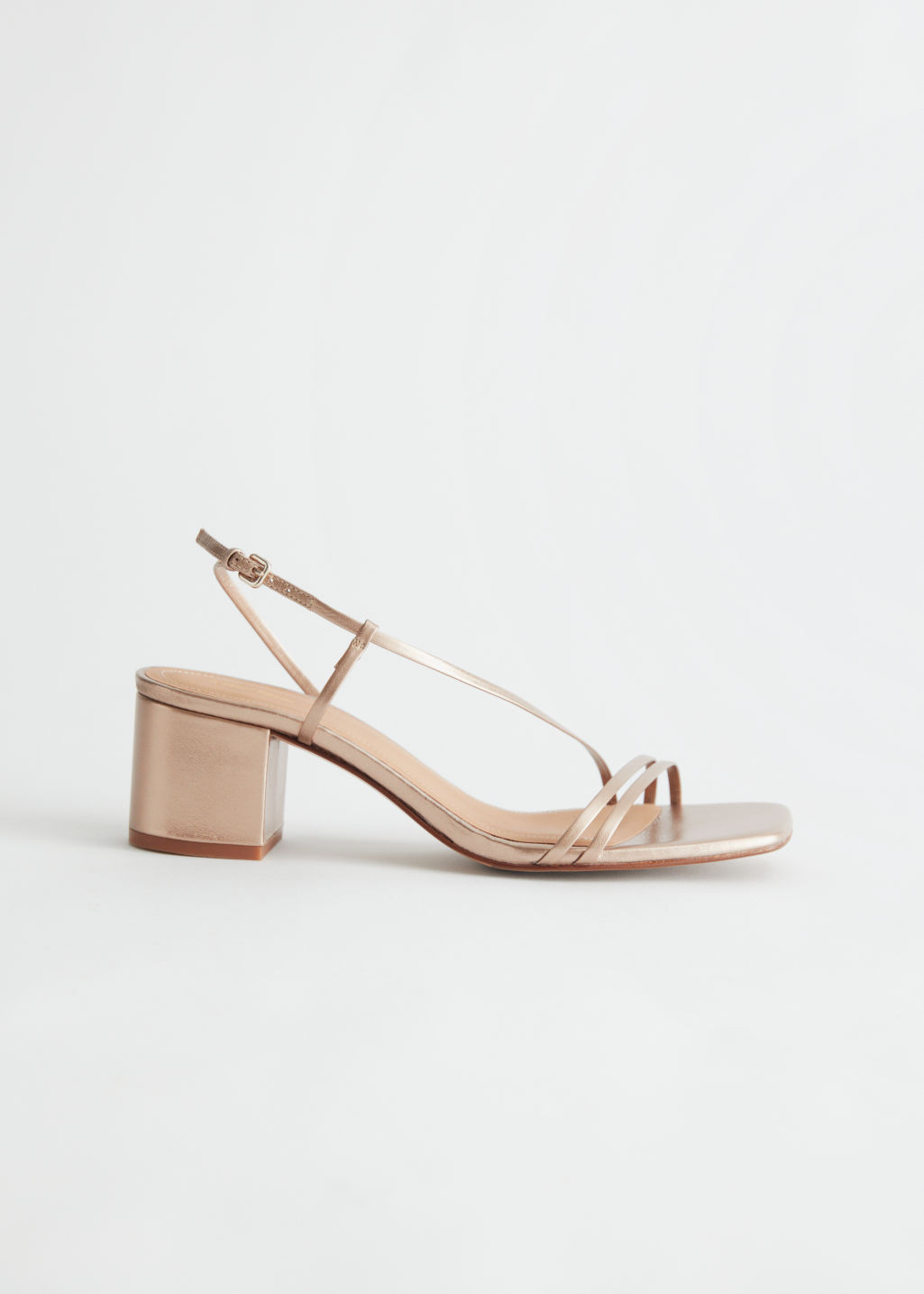 Strappy heeled sandals - Gold | & Other Stories US