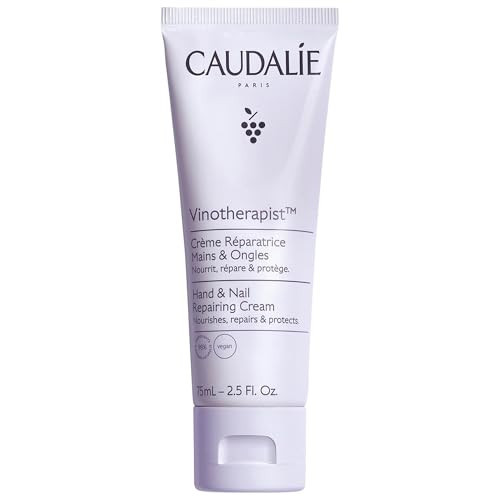 Caudalie Vinotherapist Hand and Nail Cream with Shea Butter and Grapeseed Oil, Vegan and Dermatologically Tested - 75 mL | Amazon (US)