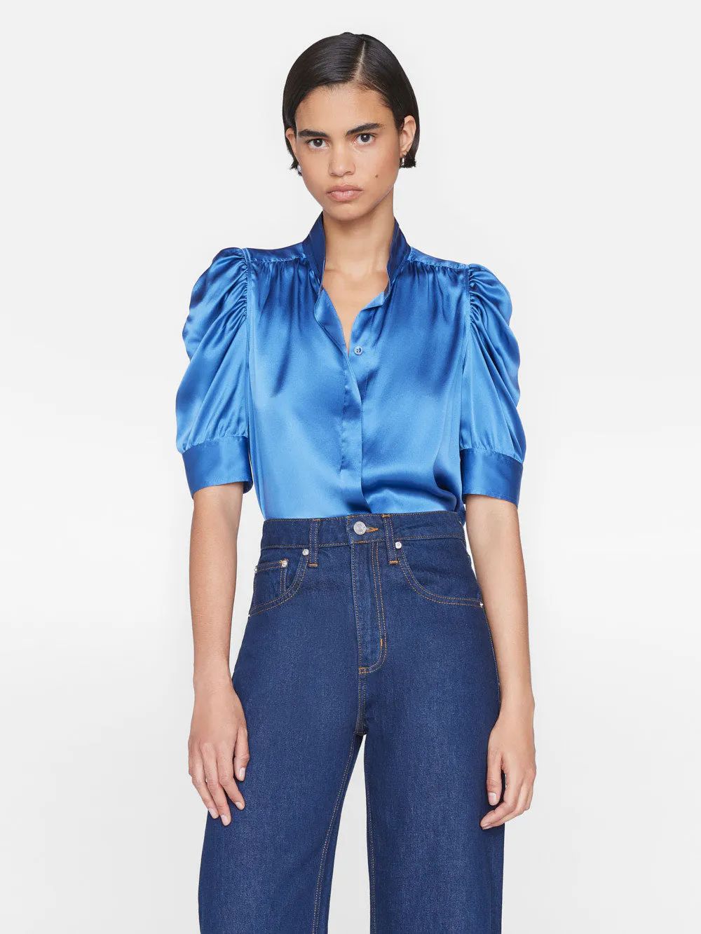 Gillian Top -- Slate Blue | Frame Denim