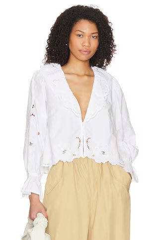 Free People Maisie Cutwork Top in Ivory from Revolve.com | Revolve Clothing (Global)