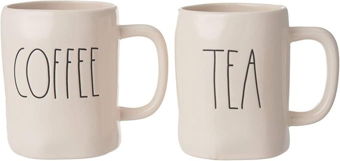 Rae Dunn by Magenta Tea and Coffee Mugs- Set of 2 | Amazon (US)