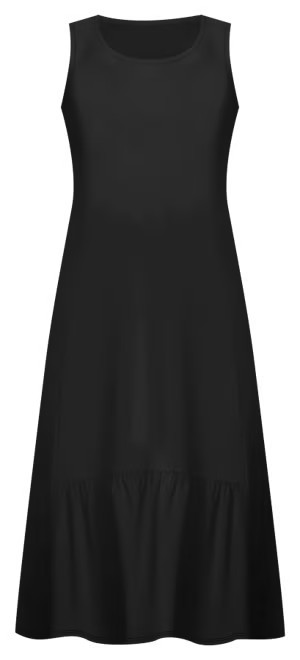 Women's Round-Neck Ruffle-Hem Tank Dress | Macy's