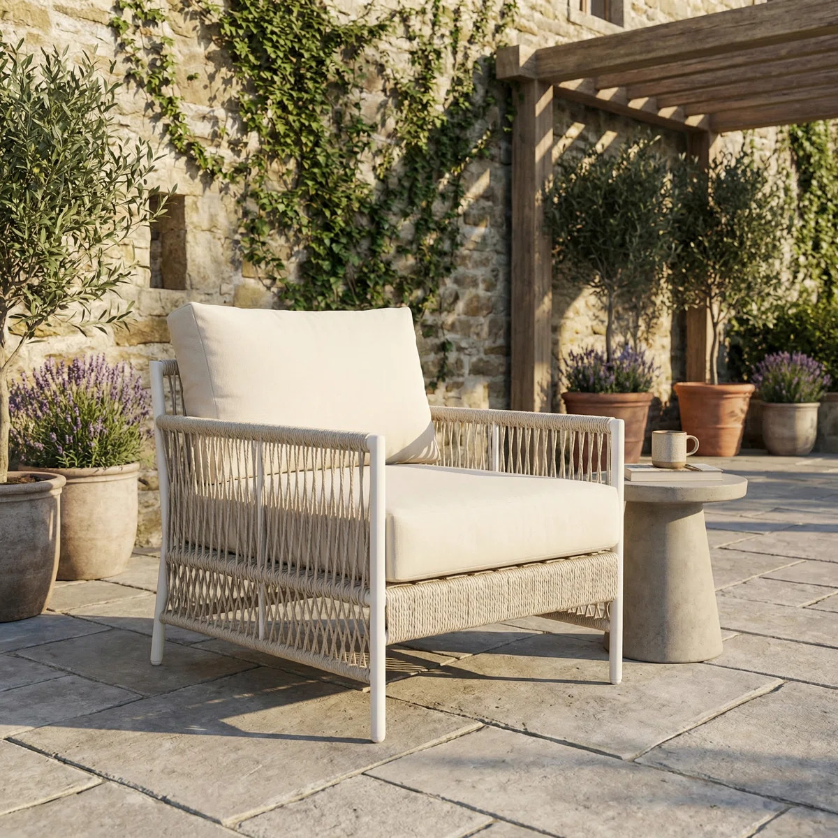 Anali Outdoor Wicker Lounge Chair With Olefin Cushions | Wayfair North America