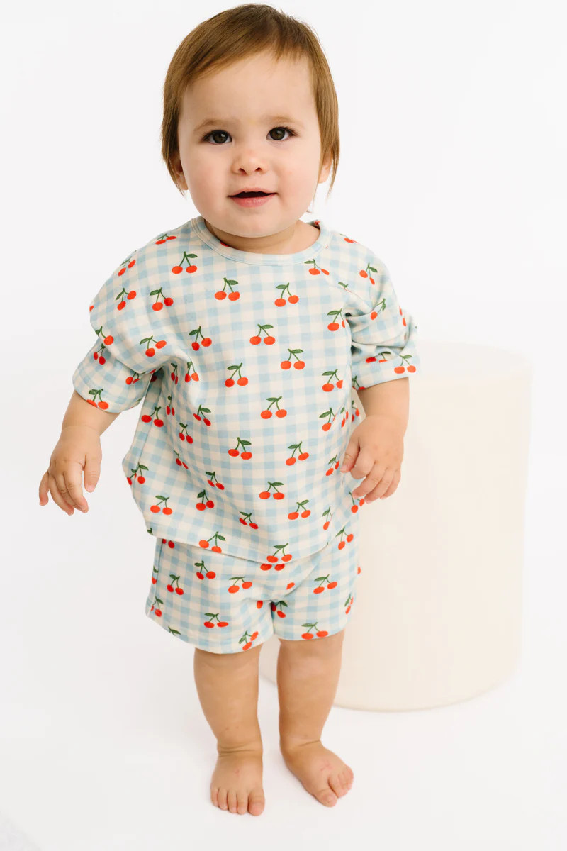 Cherry Picnic Slouchy Set | Little One Shop Co