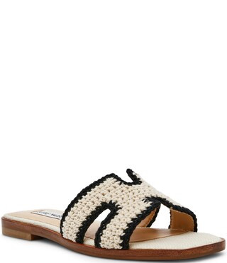 Hadyn-M Macrame Woven Flat Slide Sandals | Dillard's