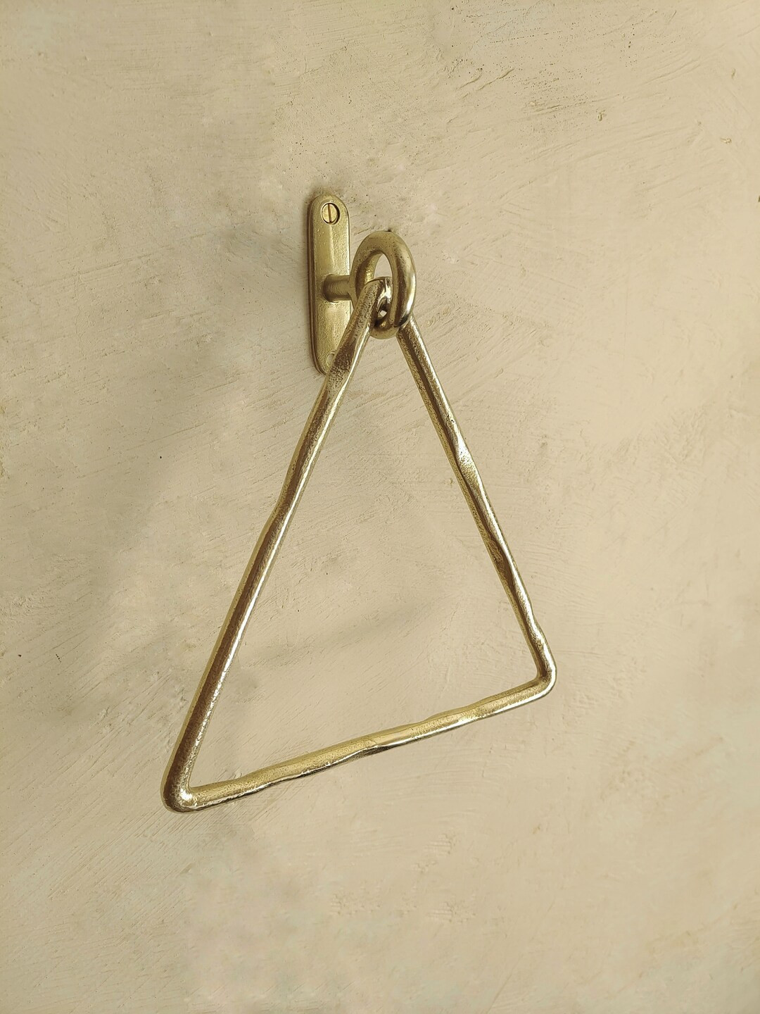 HAND TOWEL HOLDER, Brass Bath Towel Rack, Modern Luxury Bathroom Triangle Towel, Brass Wall Rack,... | Etsy (US)