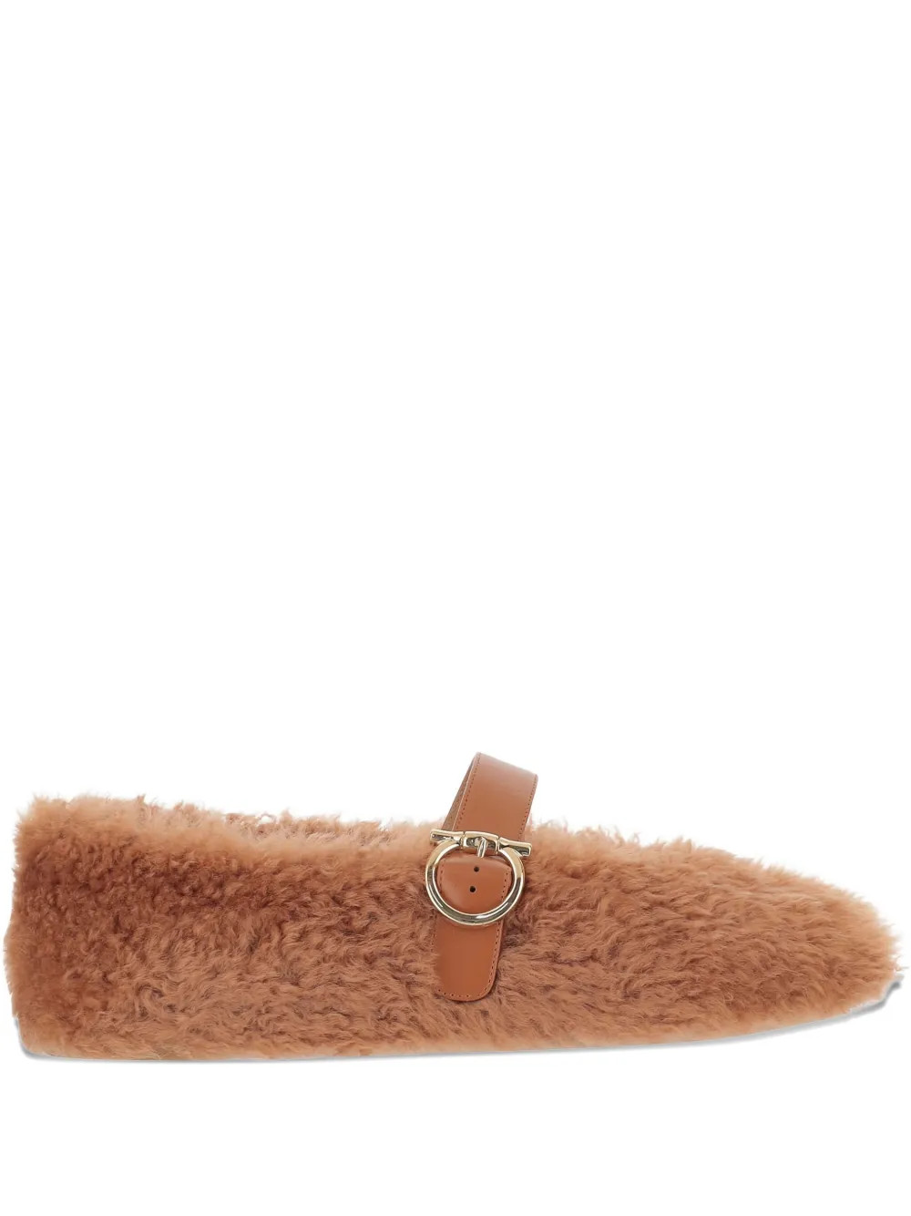 shearling ballet flats | Farfetch Global