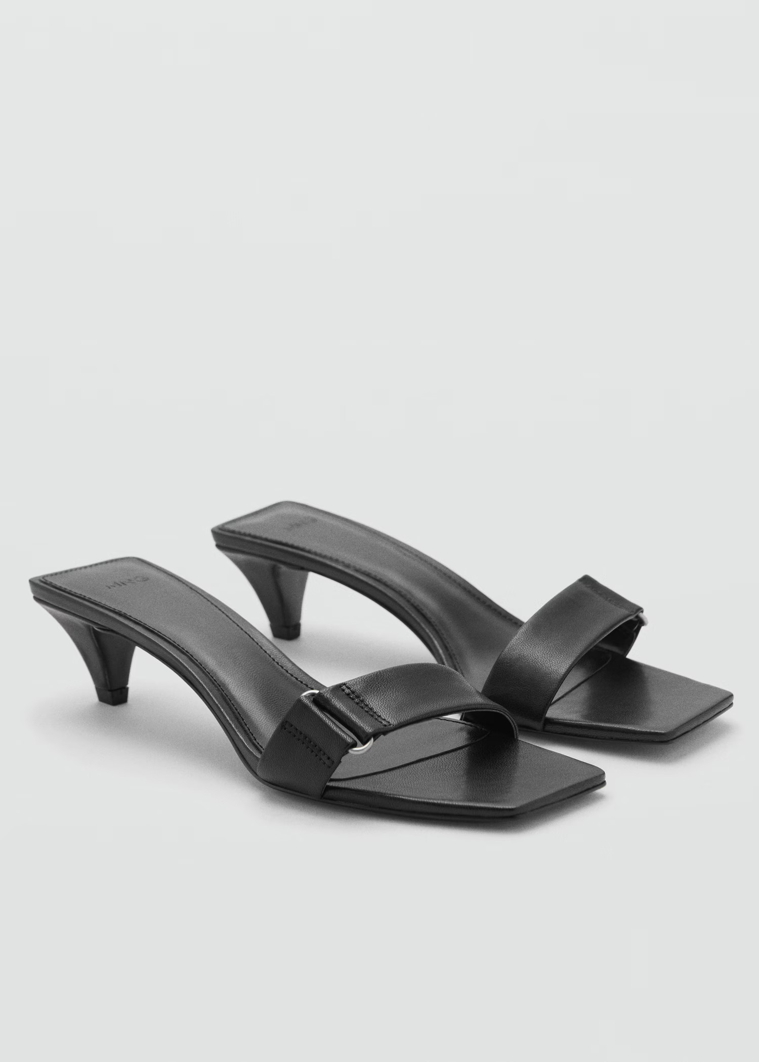 Heel leather sandals | MANGO (UK)