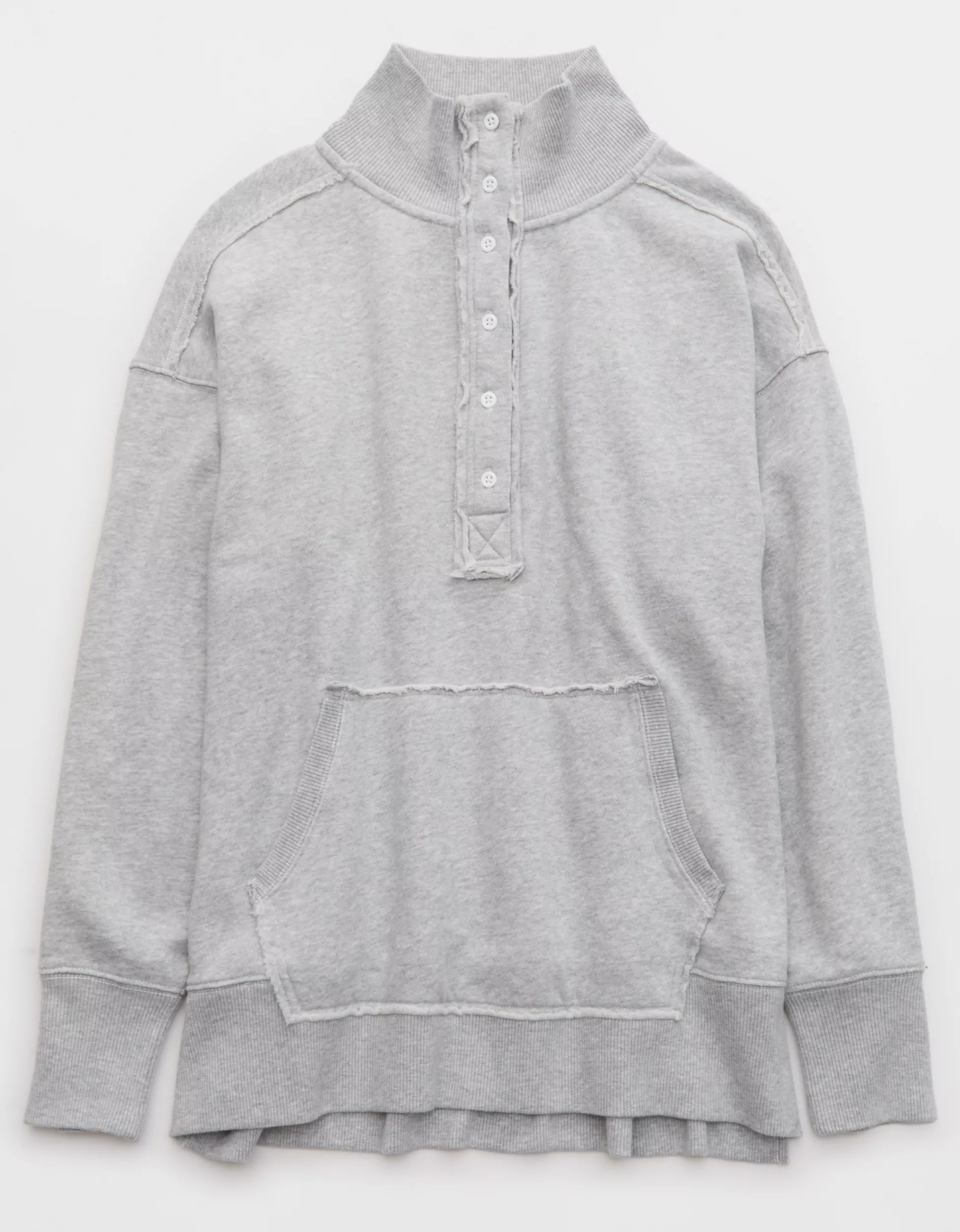 Aerie Vintage Popover Polo Sweatshirt | American Eagle Outfitters (US & CA)
