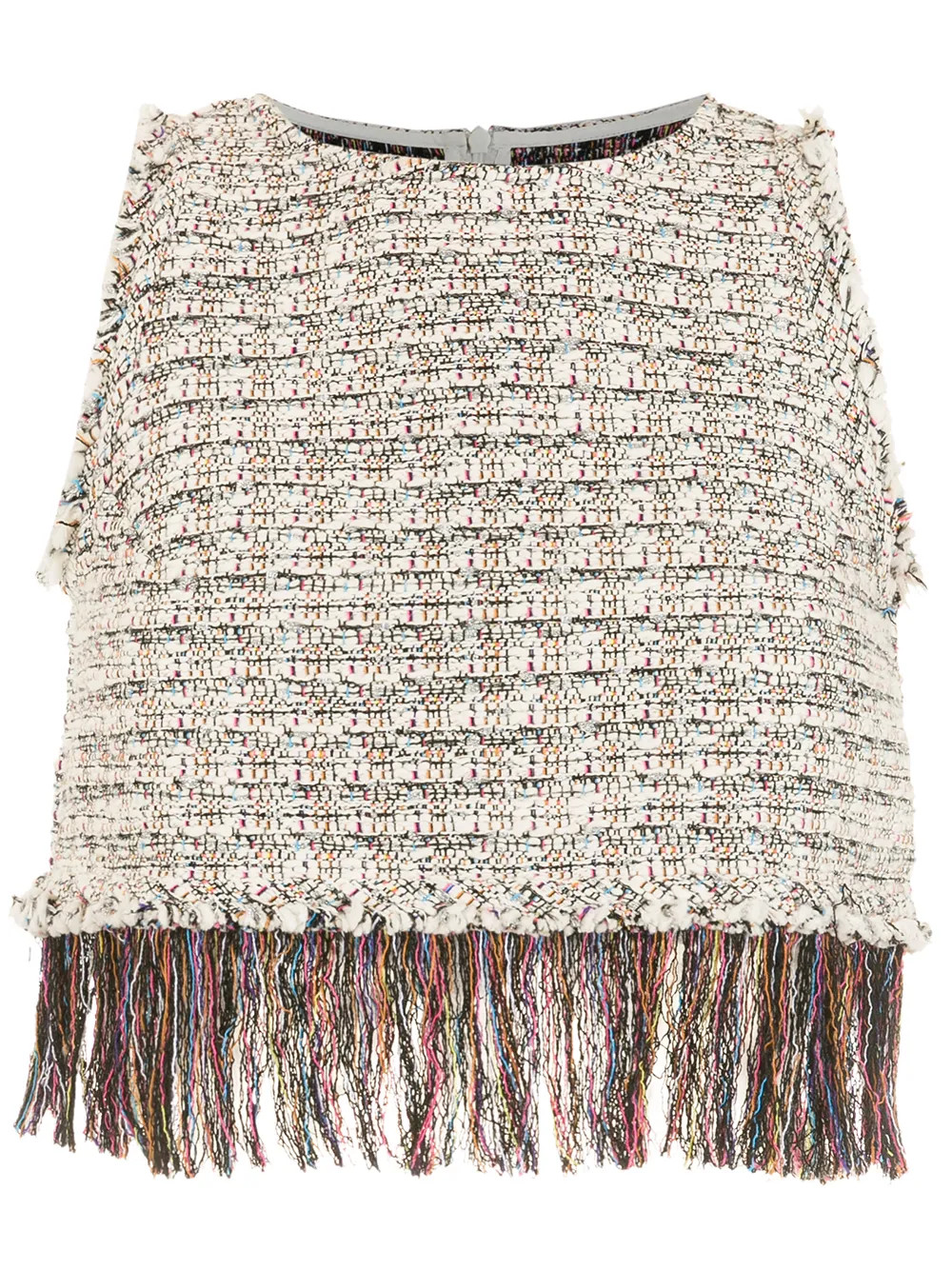 Olympiah Blusa De Tweed Cropped Com Franjas - Farfetch | Farfetch Global