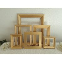 Gold Picture Frame Set Up Cycled Vintage Shabby Chic Photo Decoration Paris Apartment French Country Home Decor Fall Winter Wedding Gift Her | Etsy (US)