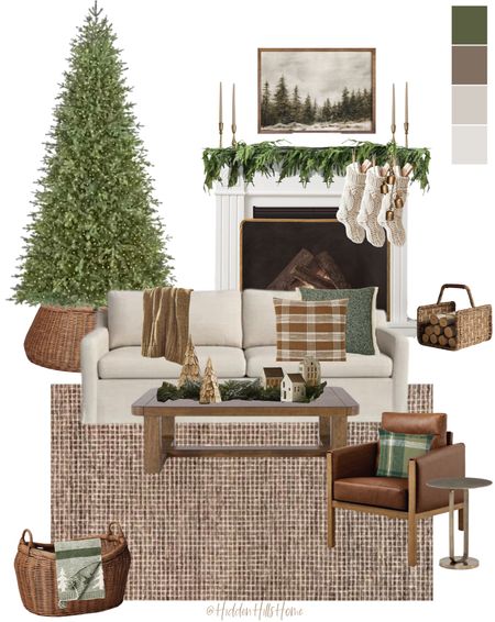 Christmas decor, Christmas living room, cozy holiday home decor, Christmas tree,  Christmas mantel decor #Christmas #holiday

#LTKfamily #LTKHoliday #LTKhome