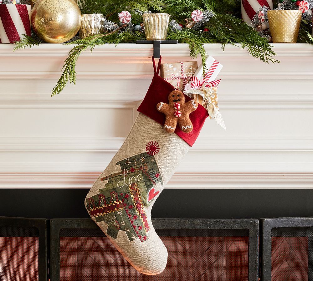 Arden Tree Quilted Stocking | Pottery Barn (US)